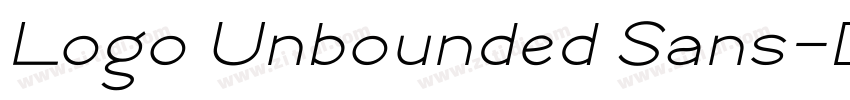 Logo Unbounded Sans字体转换